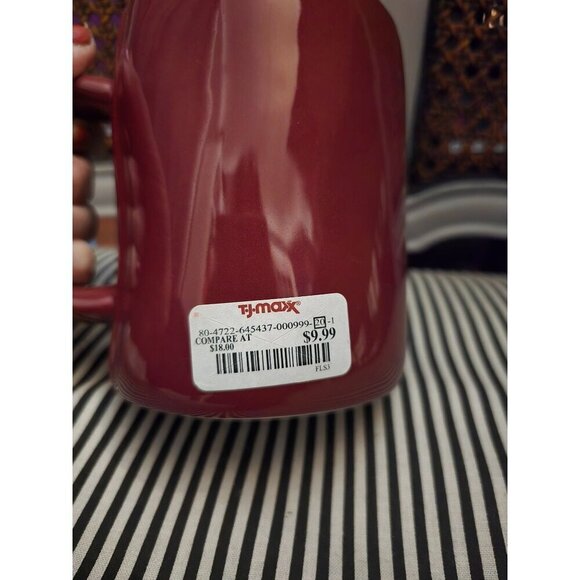 NWT Rae Dunn Artisan by Magenta Red Cozy Coffee Mug Fall Farmhouse - Picture 5 of 9